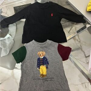 Ralph Lauren kids 6M baby t-shirt and long sleeve set